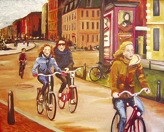 Morning commute, 2009, Oil on canvas, 16
